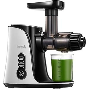 Juicer Machines, Brewsly 3-Mode 2-Speed Slow Masticating Juicer - Fresh White New