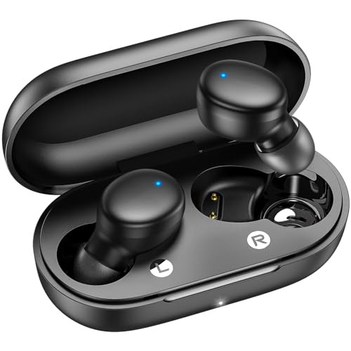 KURDENE WIRELESS EARBUDS BLUETOOTH 5.3 LIGHT WEIGHT IN EAR HEADPHONES - BLACK New