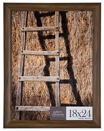Gallery Solutions 16FP2210 18x24 Wall Hanging Picture Poster Frame, Walnut New