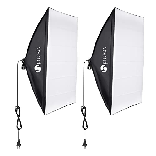 HPUSN Softbox Lighting Kit Studio Photography Bulb and Light Stand Not Included New