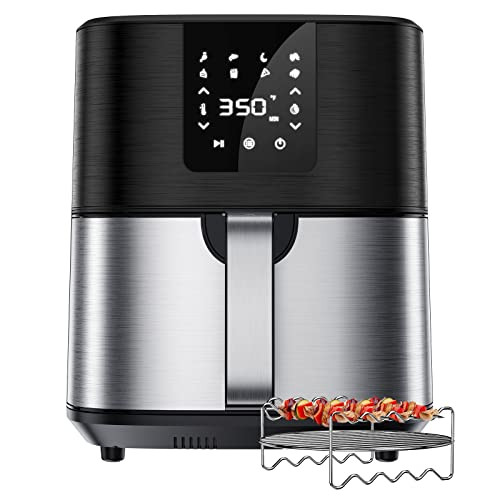 KitCook Air Fryer 7 QT Air Fryer Oven with 8 Preset Menu B0992R6YV8 - Black New