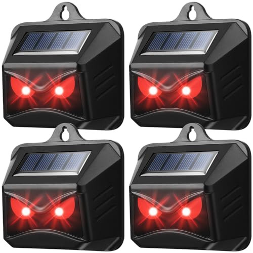 KITTMIP 4 PACK CONTROL LIGHT NOCTURNAL ANIMAL REPELLER SR-4SKL-P753 - BLACK