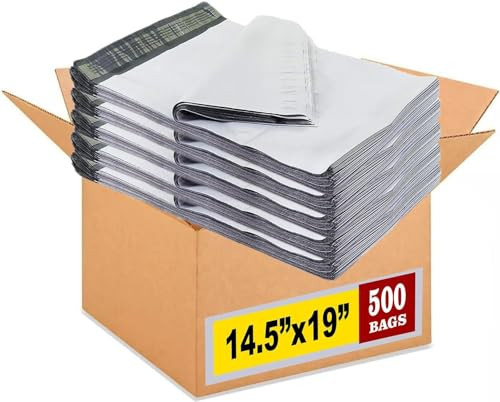 iMBAPrice 500 14.5x19 Premium Matte Finish White Poly Mailers Envelopes New