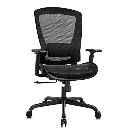 ELABEST MESH OFFICE CHAIR, ERGONOMIC COMPUTER DESK CHAIR ELABEST-1096M (BLACK)