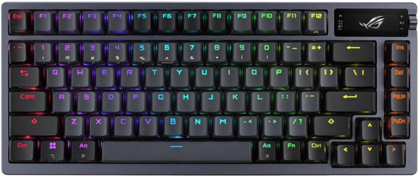 ASUS ROG Azoth 75% Wireless DIY Custom Gaming Keyboard, ROG NX Brown, Black