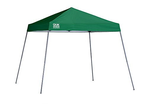Quik Shade Expedition 10 x 10-Foot Instant Canopy Slant Leg Tent 64SqFt - Green New