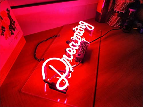 FINEON DREAMING Acrylic board Neon Sign 18”x8” Decor Wall Light Beer Pub New