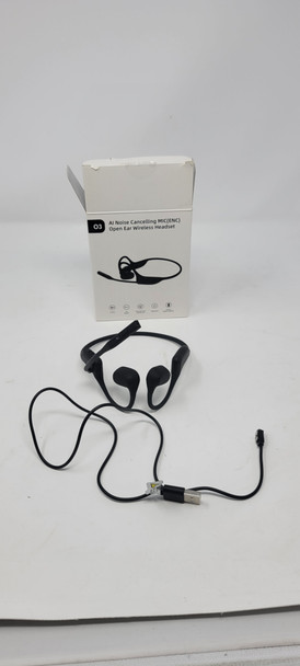 GENERIC BLUETOOTH OPEN EAR HEADSET WITH MICROPHONE - BLACK