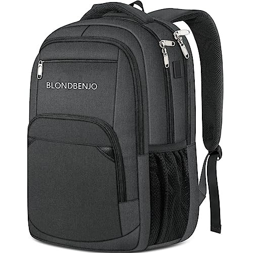 BlondBenjo Travel Backpack 50L Backpacks Water 17.7" Computer - Black New