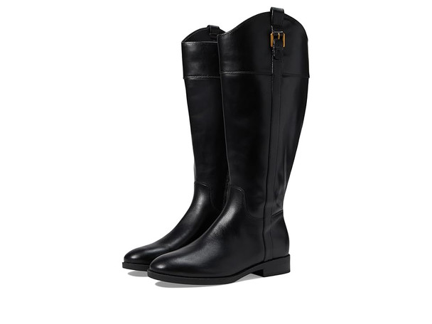 Vionic Women's Zip Up Tall Boot Black Leather Size 8 Medium Calf Width New