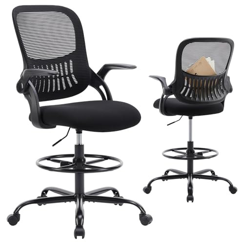 COZIFURNI Drafting Chair Tall Office Chair for Standing Desk Counter Height
