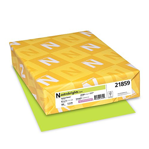 ASTROBRIGHTS NEENAH 21859 ASTROBRIGHTS COLOR PAPER 8.5” X 11” VULCAN GREEN