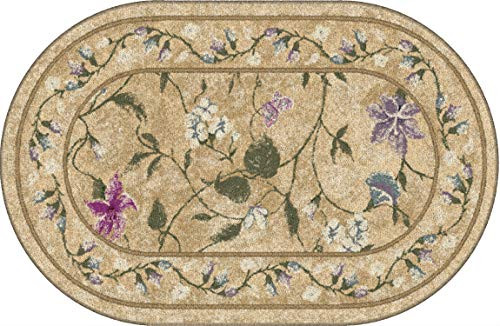Brumlow Mills Butterfly Floral Area Rug, 30" x 46", Topaz New