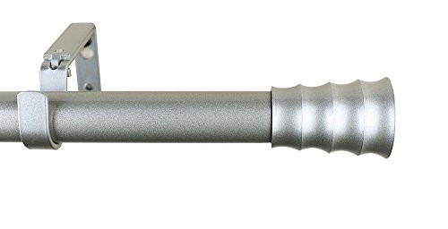 Meriville 1" Oakley Curtain Rod 48"-84" B0778R6XMC - Pewter New