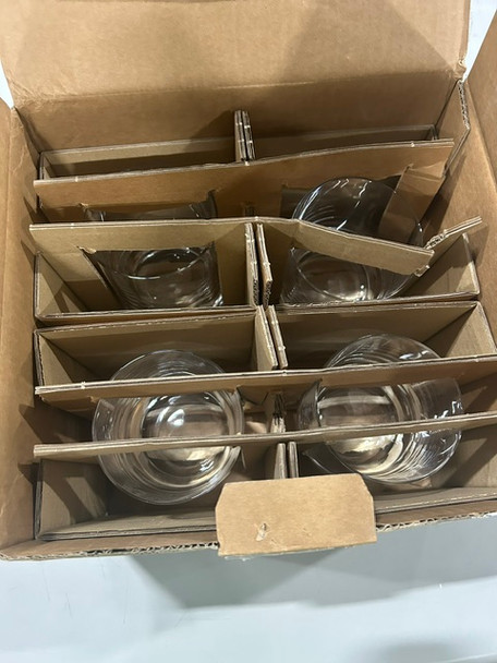 WILLIAMS SONOMA DOUBLE OLD-FASHIONED GLASSES SET OF 4 - CLEAR