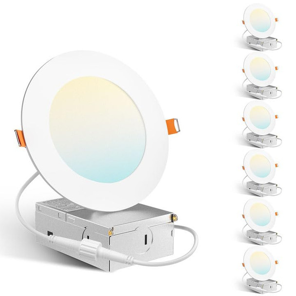 Amico 16 Pack 6'' LED Recessed Ceiling Light, 3000K, 1050LM - B09W53WR98