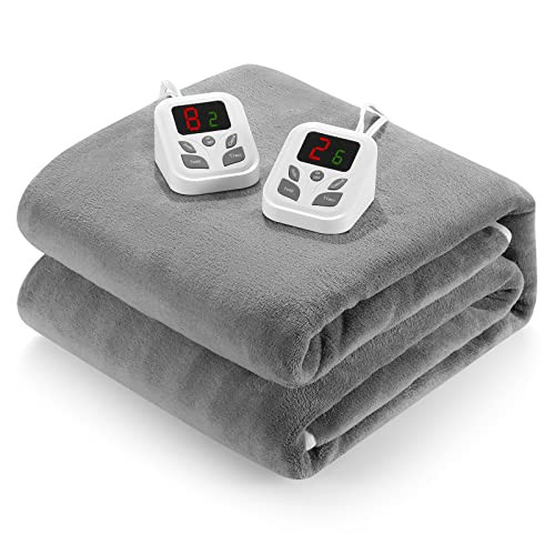 Electric Heated Mattress Pad King Size 78"x80", B0B3RCMPQS - White New