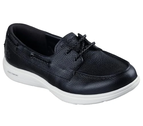138550 Skechers Women's On-The-Go Flex Radiant Leather Shoe, Size 8, Black/White