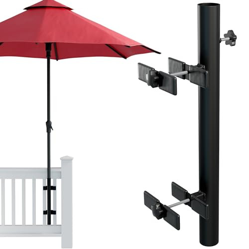 LOVE YOUR DECK Patio Umbrella Holder – Easy Installation Space Saving - Black New