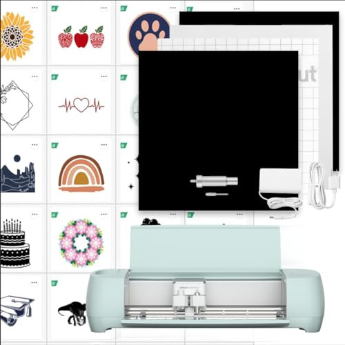 Cricut Explore 3, Digital Content Library Bundle, Cuts 100+ Materials - Blue New