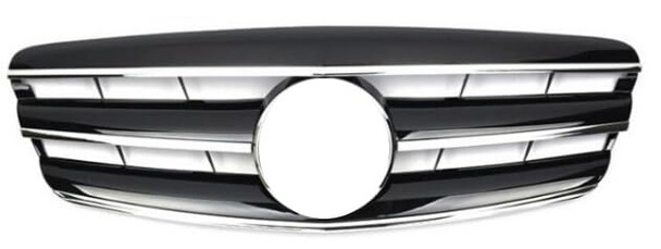 W221 3 fins style front grille (Black Chrome) B0CDX27X2S - New New