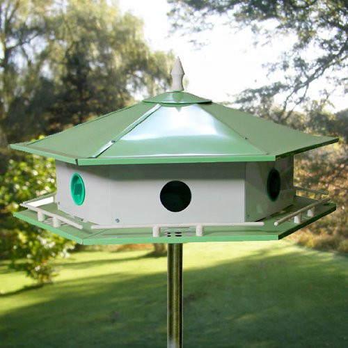 Heath Outdoor Products AHC-6 6 Room Martin House & Pole Kit - Gray New