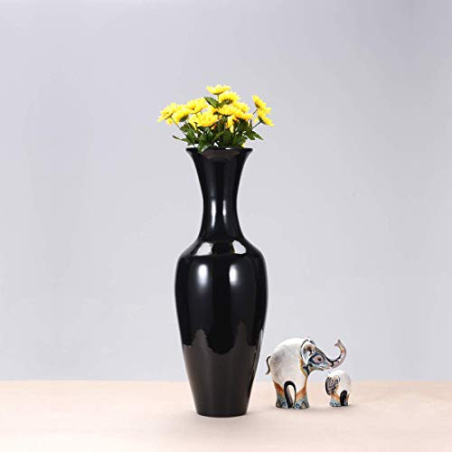 VILLACERA Handcrafted 28” Tall Black Bamboo Vase V09FNM31PV - NEW New