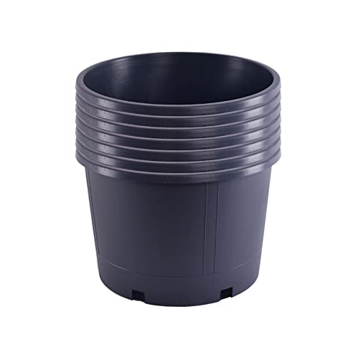Acdeyaca 4.3 Gallon Large Plastic Pots,7pcs B09N1D58R4 -Black New