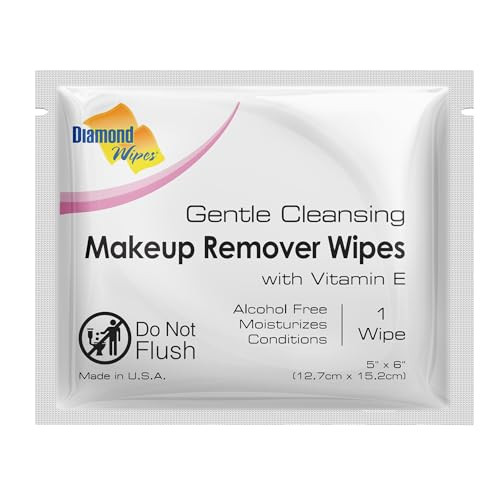 Diamond Wipes Face Wipes Makeup Remover Wipes, 500 count New
