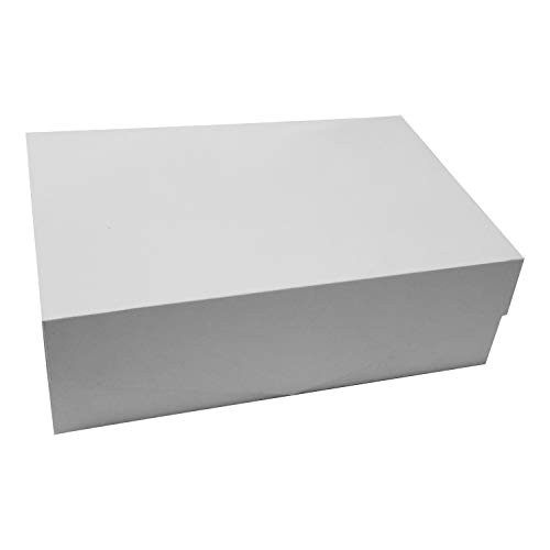 JGF Extra Large Gift Box 17x14.5x5.5 Sturdy Luxury Glossy White B081TJSKWY New