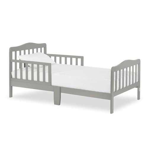 Dream On Me Classic Design Toddler Bed, Greenguard Gold, Cool Grey - False New