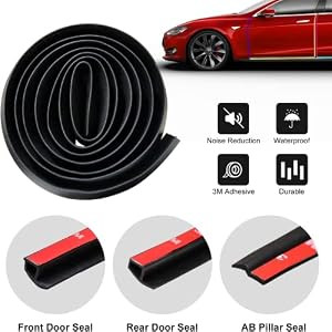 Teexpert Tesla Model 3 Floor Mats All Weather Interlock Backing, Black New