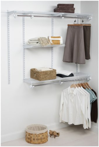 Rubbermaid 3H11 Configurations 3-to-6-Foot Classic Custom Closet Kit - White New