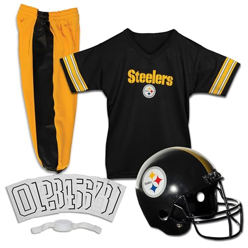 Franklin Sports NFL Pittsburgh Steelers Youth Licensed Deluxe Uniform Set New