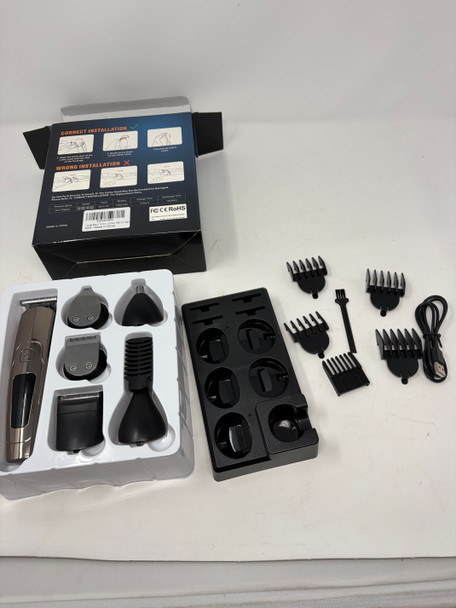 RITARGA BEARD TRIMMER FOR MEN 6-IN-1 CORDLESS GROOMING KIT - SILVER