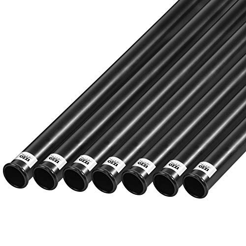 IZZO Golf Black Plastic Golf Club Tube, 1.25" Tube Pack of 7 B08HZDGG8H - Black New