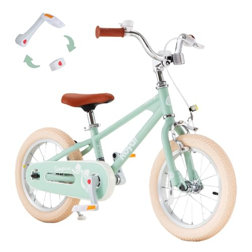 RoyalBaby EZ Kids Bike,14 Inch Convertible Balance to Pedal Bike for Boys Boy New