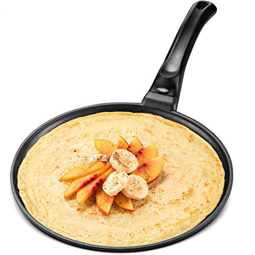 GOURMEX Black Induction Crepe Pan PFOA Free Nonstick Coating 10" - New New