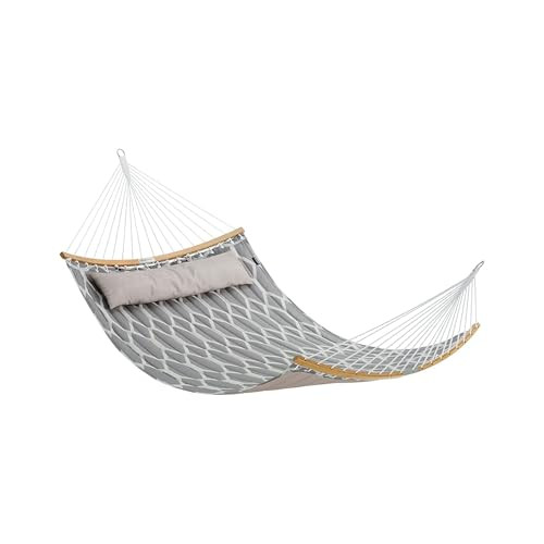 SONGMICS Hammock, Gray and Beige Rhombus UGDC034G02 B08MVPSQYQ - NEW New
