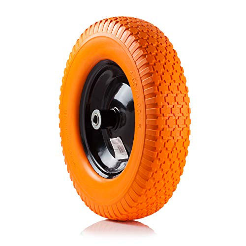 AFT PRO USA Wheelbarrow Wheels 16" Flat-Free Air Tire Foamed Poly (Orange) New