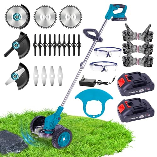 FNORANT WEED WACKER CORDLESS WEED EATERS 3 IN 1 ELECTRIC STRING BLUE