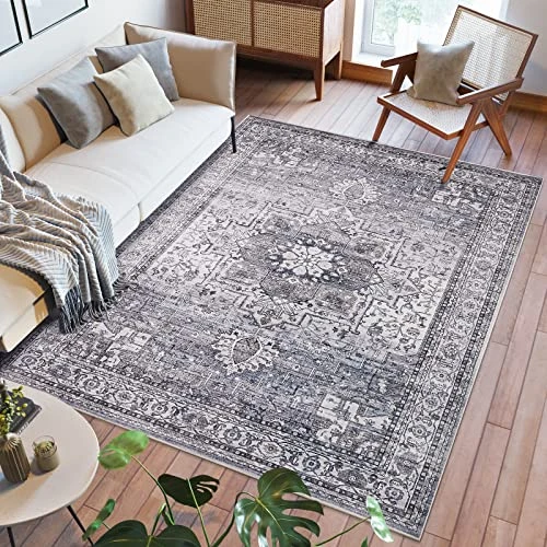 Area Rug 9x12 Living Room, Soft Large Boho Washable Rugs with Non-Slip New