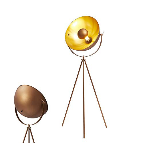 Modernluci Industrial Tripod Floor Lamp Gold Standing Lamp - B087NTPKVN - Gold New
