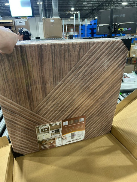 GENERIC ACOUSTIC PANELS 6 PACK 24" BY 24" - NATURAL WALNUT New