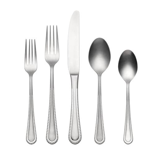 ONEIDA HARTWELL VINTAGE 42-PIECE 18/0 SILVERWARE SET FOR 8 FLATWARE - Silver New