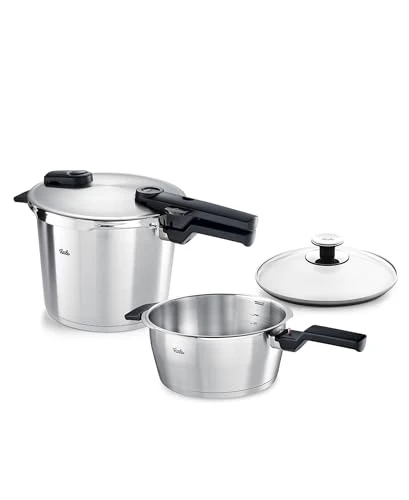 Fissler Vitaquick Premium 3 Piece Pressure Cooker Set, B0CM45YK6Y - NEW New