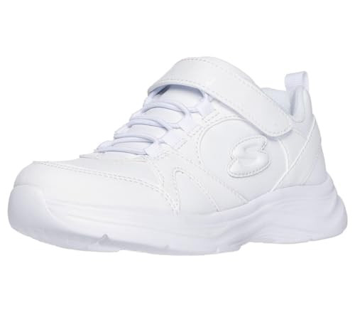81445L SKECHERS KIDS GIRLS GLIMMER KICKS SNEAKER WHITE SIZE 3.5 LITTLE KIDS
