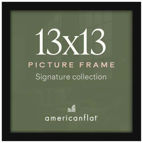 Americanflat 13x13 Picture Frame - Engineered Wood - Black New