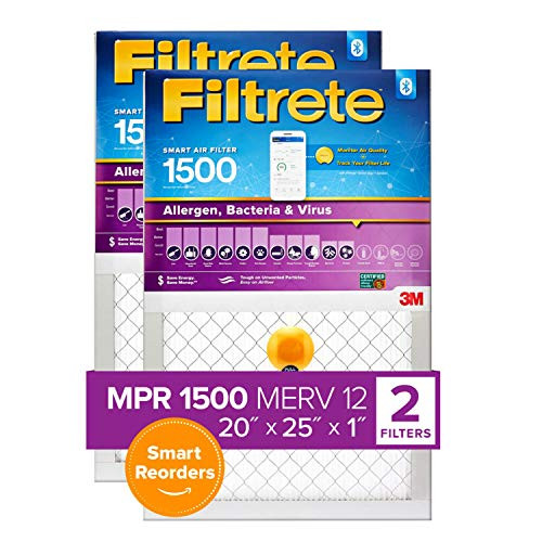 Filtrete Smart Replenishable AC Furnace Air Filter MPR 1500 2-Pack - White New
