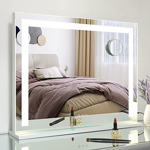 WAYKING Vanity Mirror with Lights, Makeup Mirror with Dimmiable 3 Lighting Modes